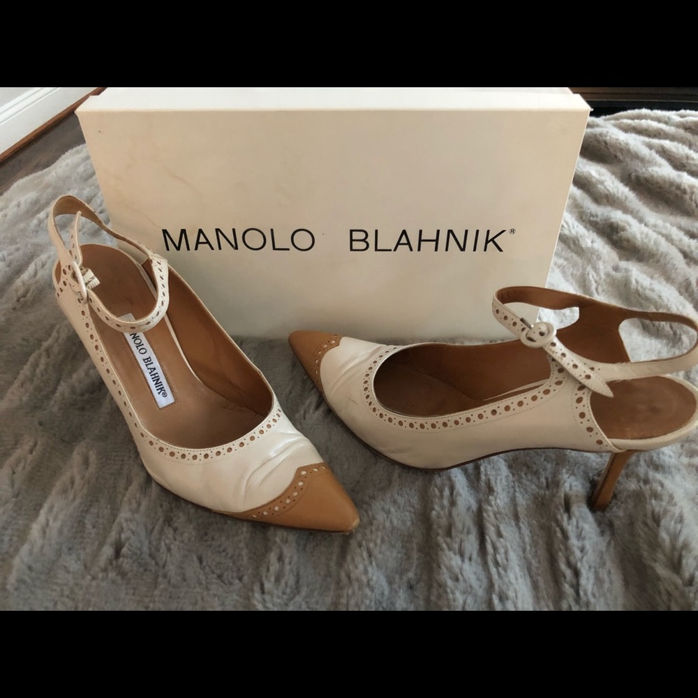 Manolo Blahnik heels with ankle straps - 36.5